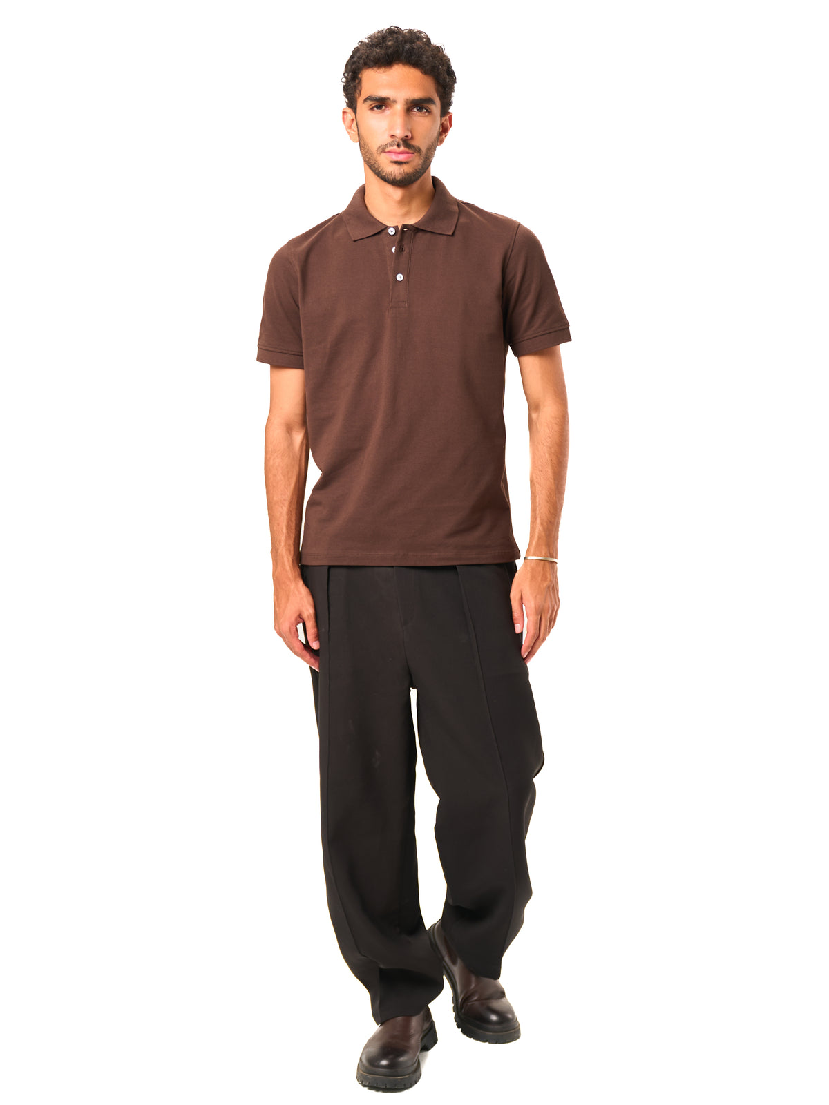 The Classic Polo Pique - Brown