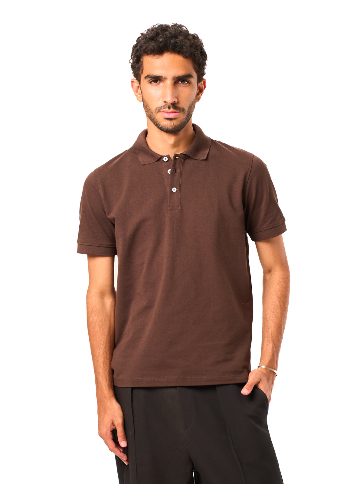 The Classic Polo Pique - Brown