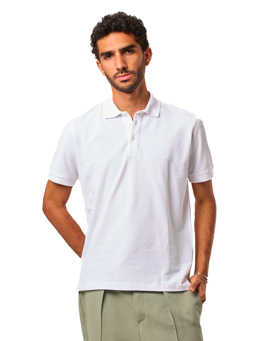 The Classic Polo Pique - White
